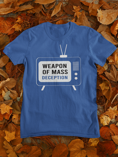 Weapon Of Mass Deception Anti Government Women Half Sleeves T-shirt- FunkyTeesClub