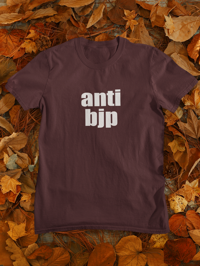 Anti Bjp Anti Government Women Half Sleeves T-shirt- FunkyTeesClub