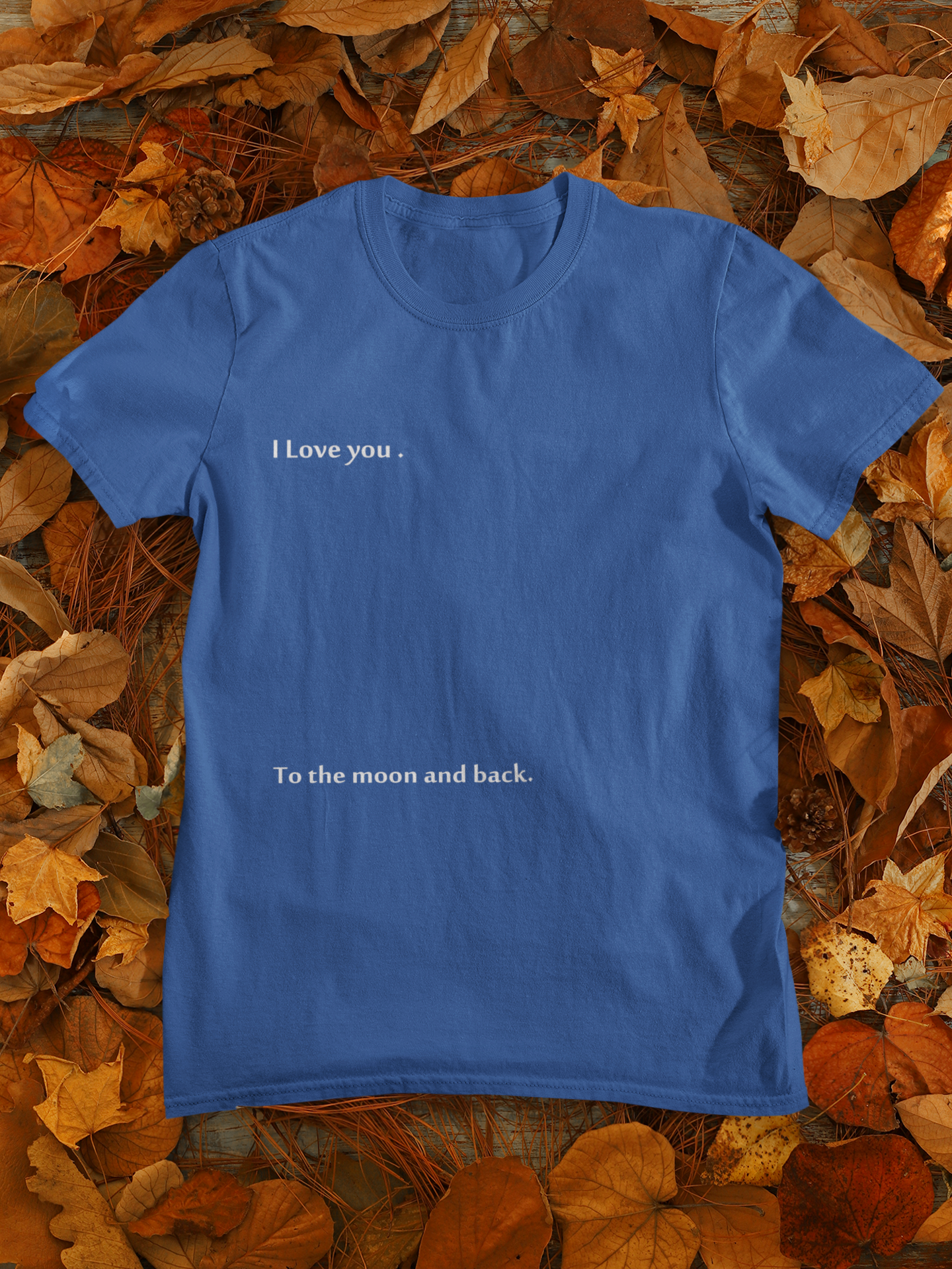 I Love You To The Moon And Back Mens Half Sleeves T-shirt- FunkyTeesClub