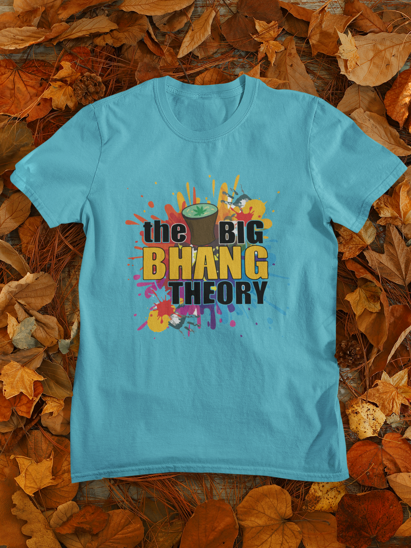 The Big Bhang Theory Holi Women Half Sleeves T-shirt- FunkyTeesClub