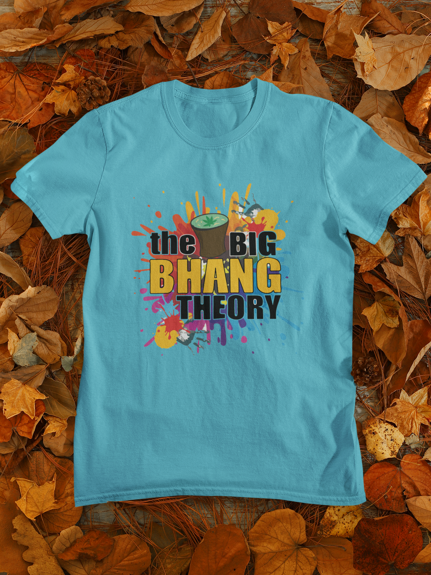 The Big Bhang Theory Holi Mens Half Sleeves T-shirt- FunkyTeesClub