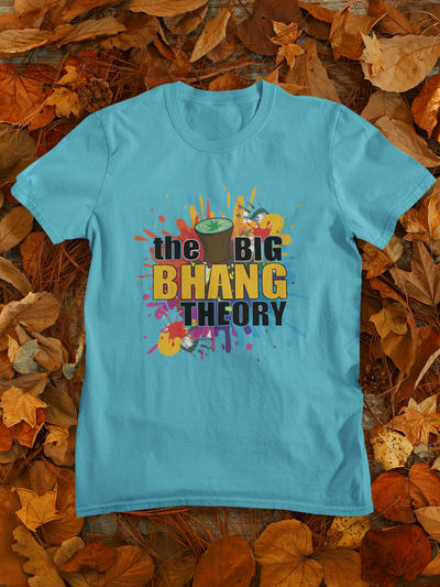 The Big Bhang Theory Holi Mens Half Sleeves T-shirt- FunkyTeesClub