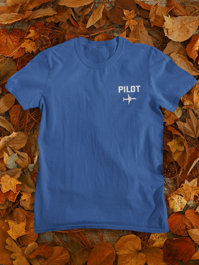 Pilot Pocket Design Pilot Mens Half Sleeves T-shirt- FunkyTeesClub