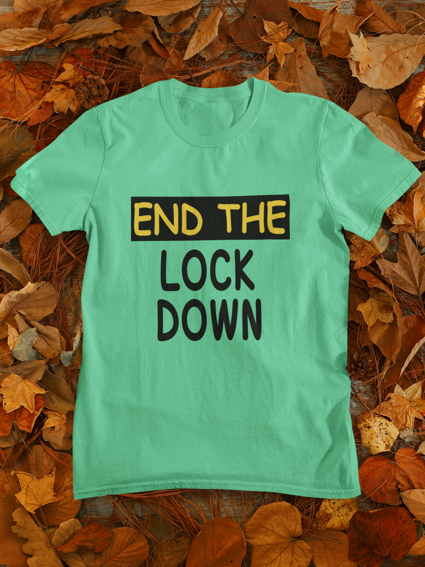 Anti Lockdown End The Lockdown Anti Government Women Half Sleeves T-shirt- FunkyTeesClub