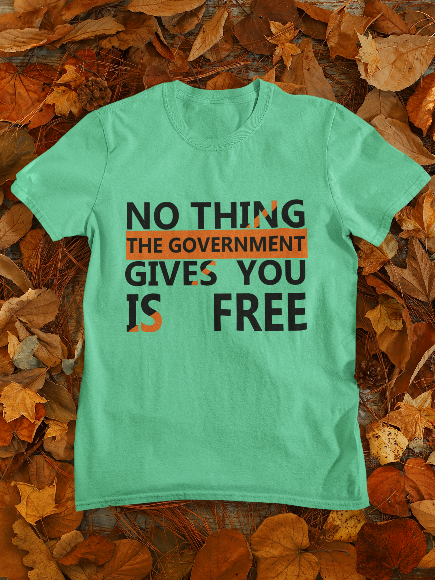 Nothing The Government Gives You Is Free Anti Government Women Half Sleeves T-shirt- FunkyTeesClub