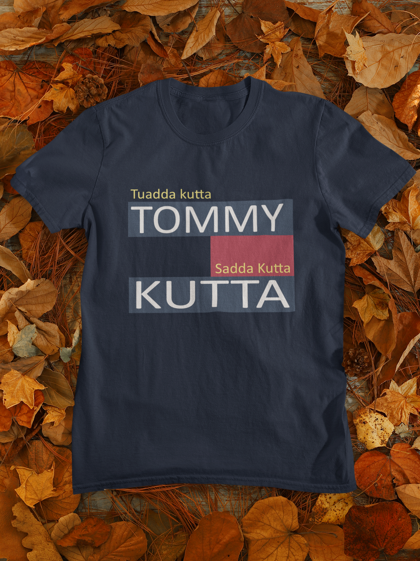 Tommy Kutta Desi Mens Half Sleeves T-shirt- FunkyTeesClub