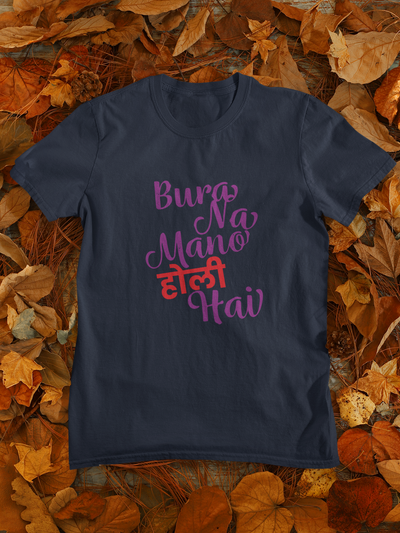 Bura Na Mano Holi Hai Women Half Sleeves T-shirt- FunkyTeesClub