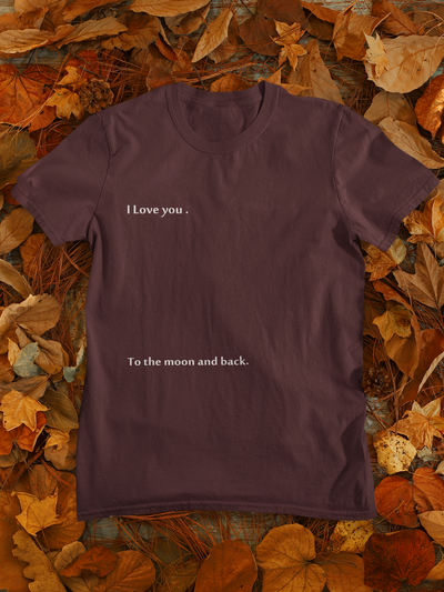 I Love You To The Moon And Back Women Half Sleeves T-shirt- FunkyTeesClub