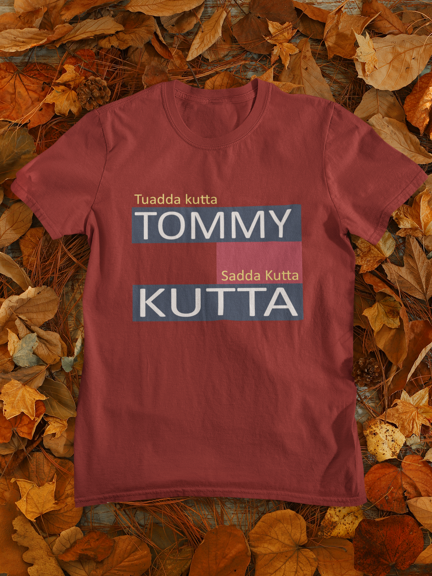 Tommy Kutta Desi Mens Half Sleeves T-shirt- FunkyTeesClub
