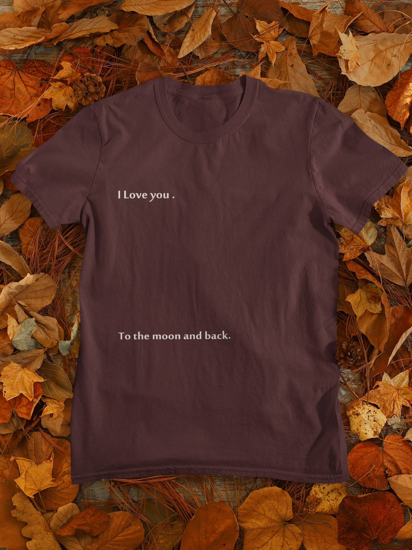 I Love You To The Moon And Back Mens Half Sleeves T-shirt- FunkyTeesClub