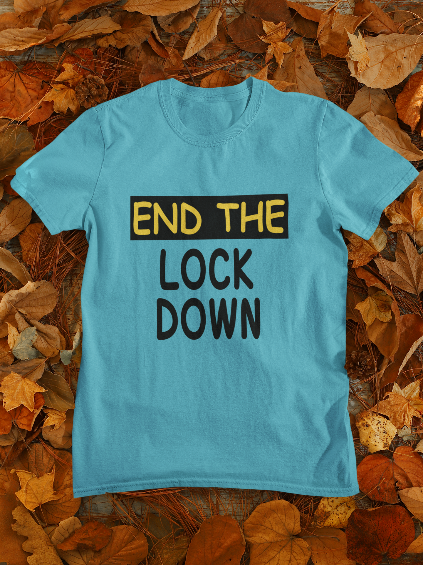 Anti Lockdown End The Lockdown Anti Government Mens Half Sleeves T-shirt- FunkyTeesClub