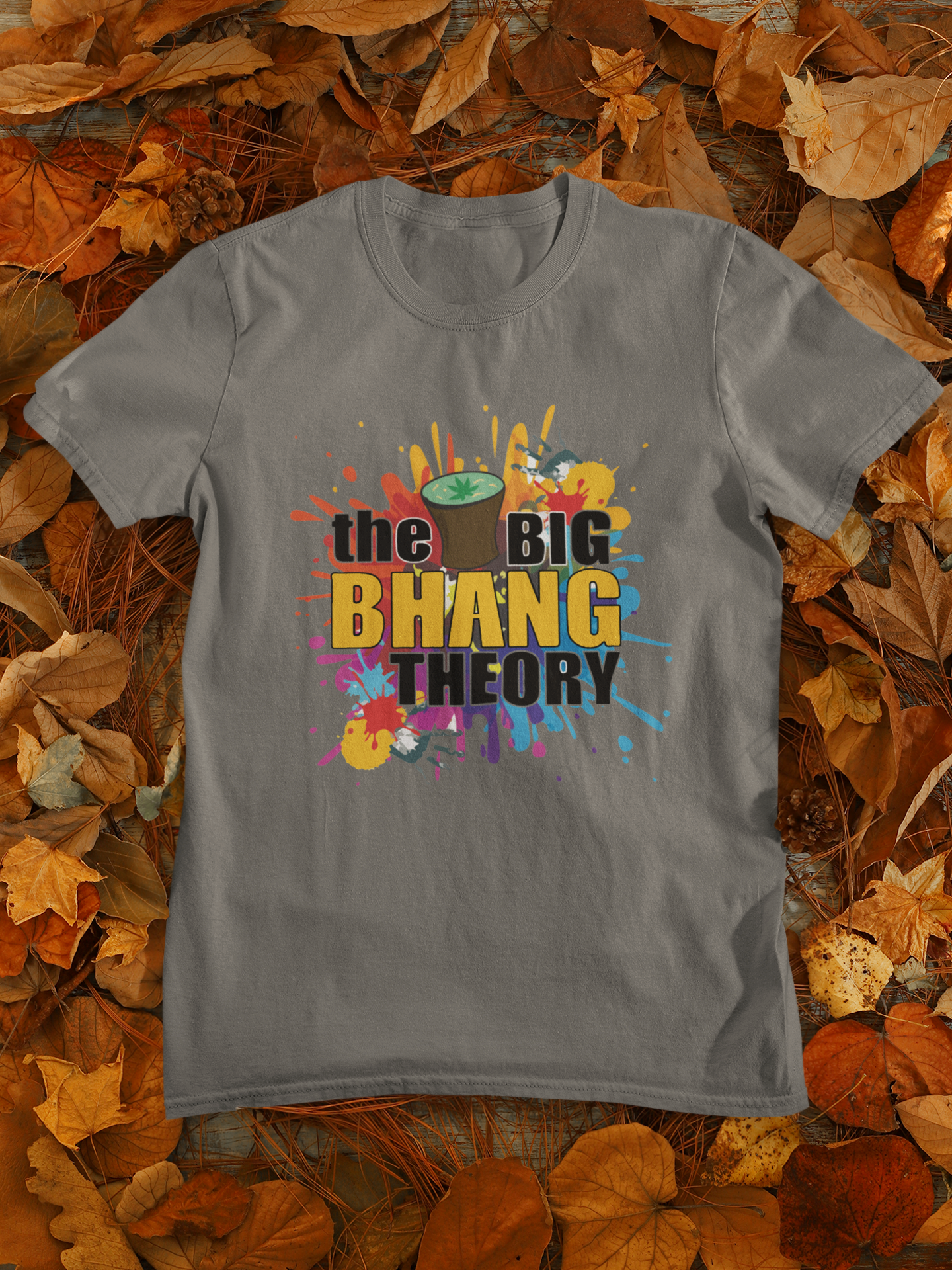 The Big Bhang Theory Holi Mens Half Sleeves T-shirt- FunkyTeesClub