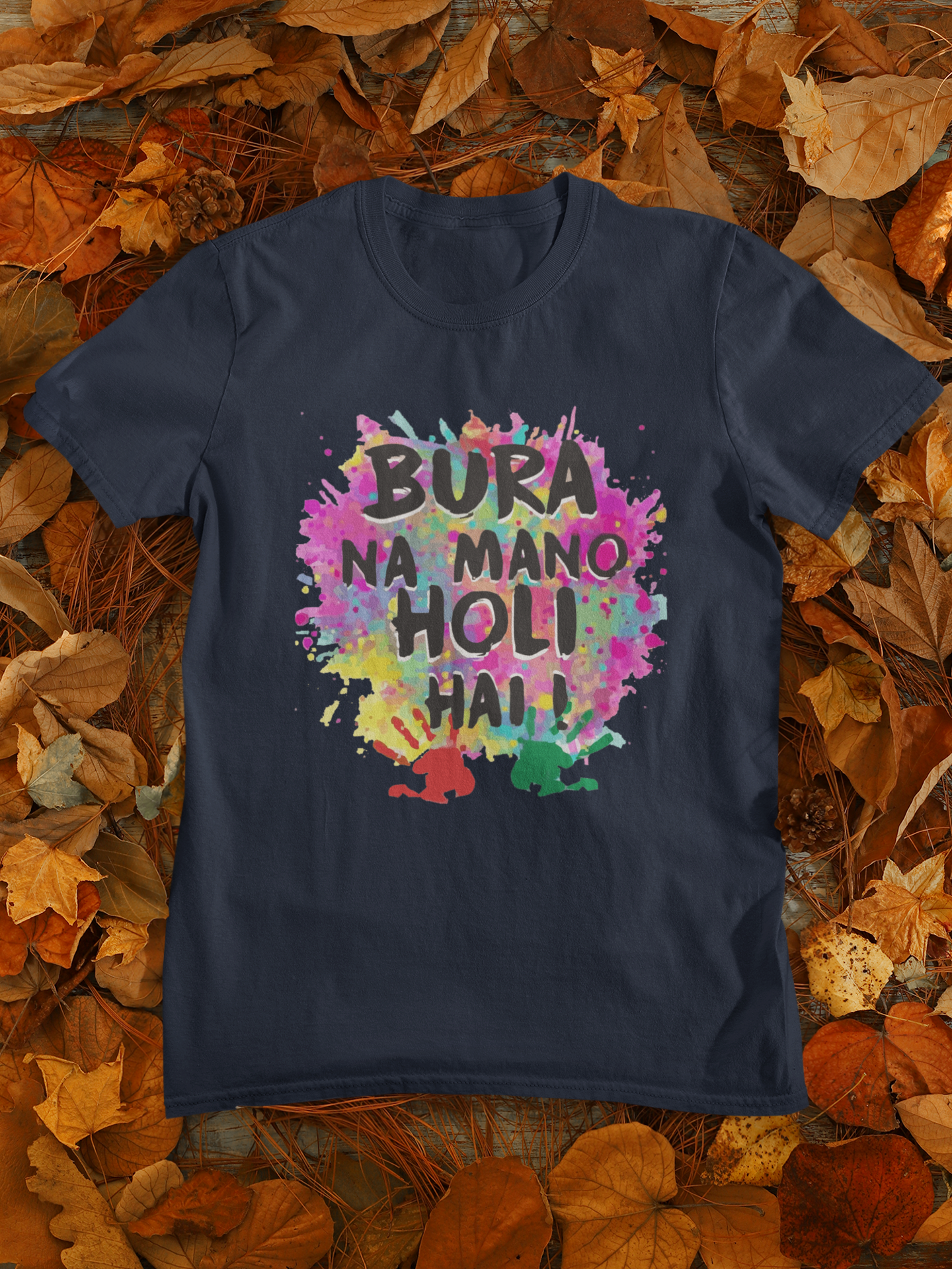 Bura Na Mano Holi Hai Mens Half Sleeves T-shirt- FunkyTeesClub
