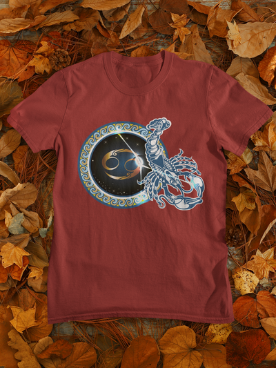 Cancer Zodiac Sign Women Half Sleeves T-shirt- FunkyTeesClub