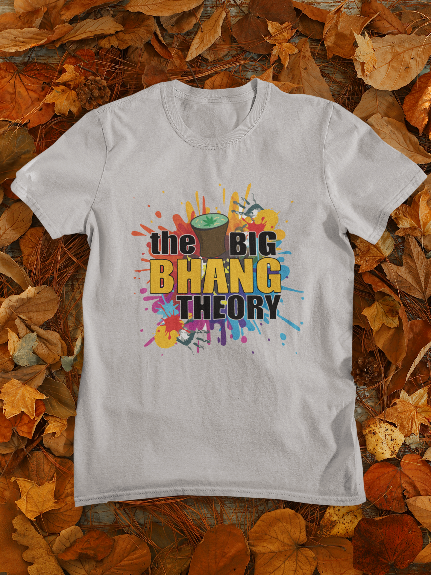 The Big Bhang Theory Holi Women Half Sleeves T-shirt- FunkyTeesClub