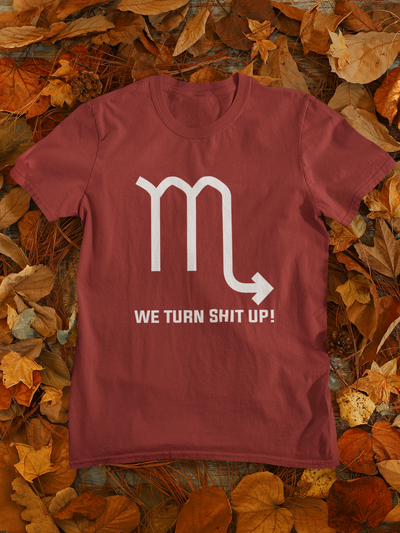 Scorpio Zodiac Sign Mens Half Sleeves T-shirt- FunkyTeesClub