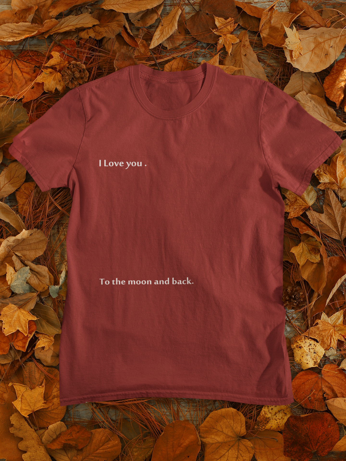 I Love You To The Moon And Back Mens Half Sleeves T-shirt- FunkyTeesClub