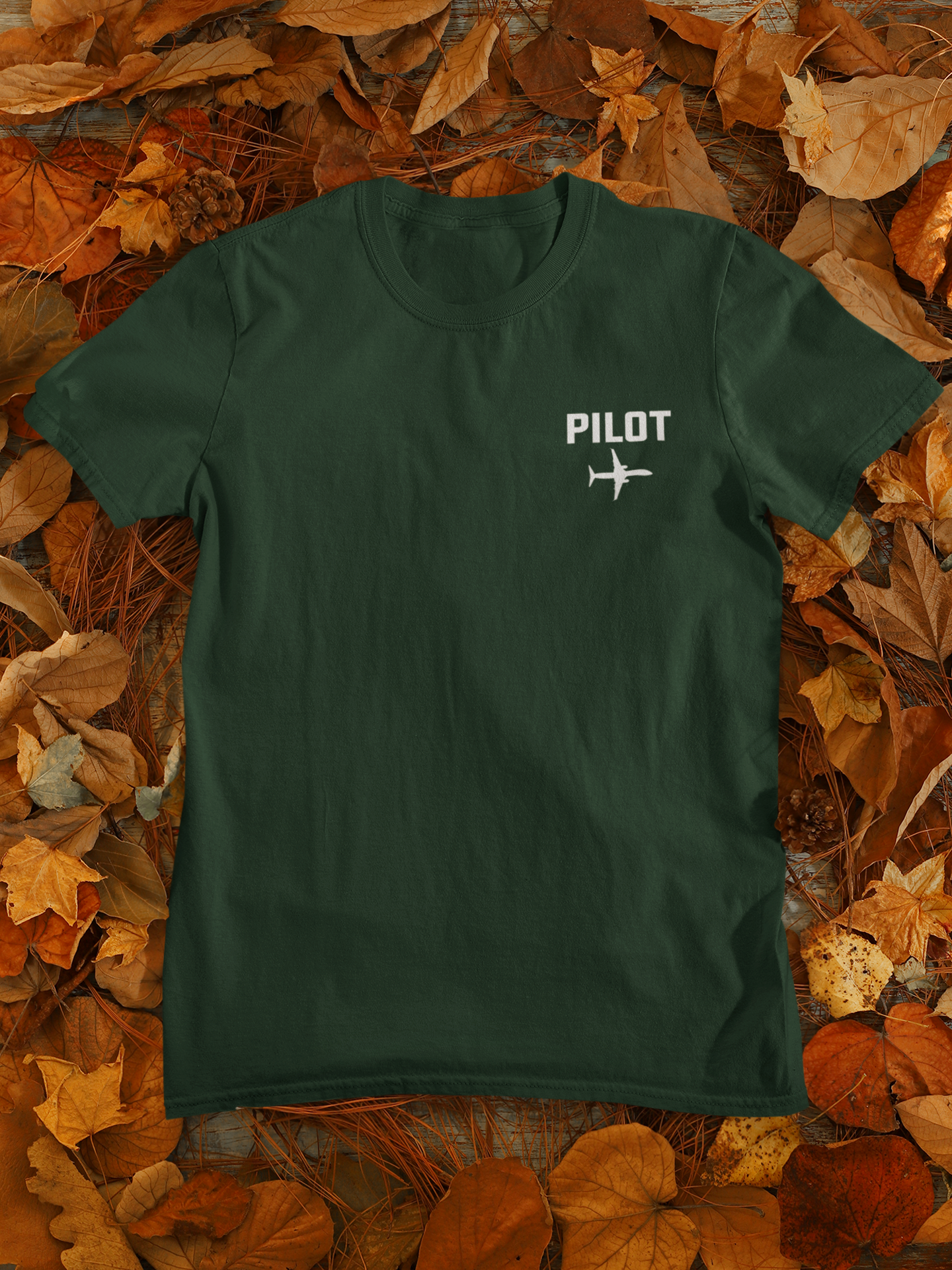 Pilot Pocket Design Pilot Mens Half Sleeves T-shirt- FunkyTeesClub