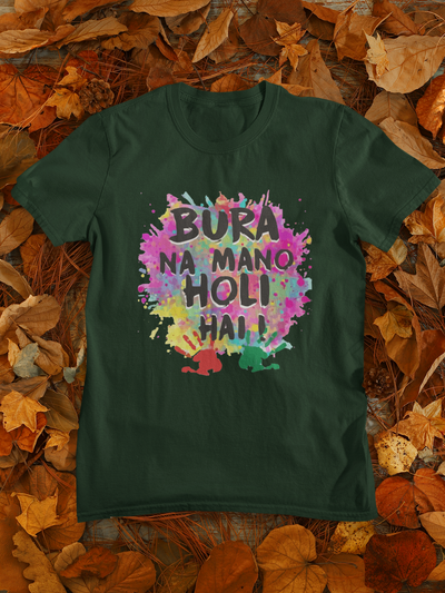 Bura Na Mano Holi Hai Women Half Sleeves T-shirt- FunkyTeesClub