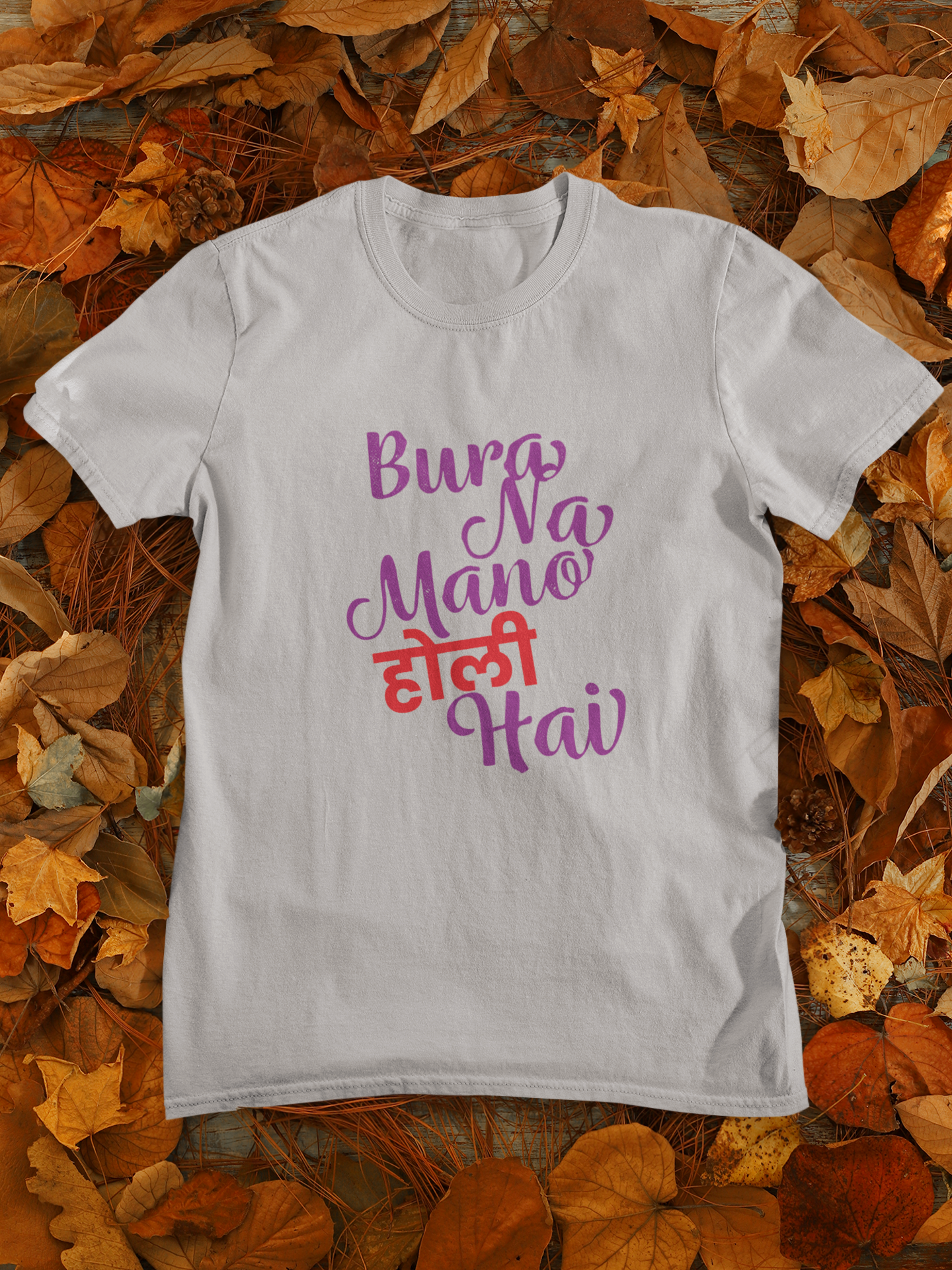 Bura Na Mano Holi Hai Mens Half Sleeves T-shirt- FunkyTeesClub