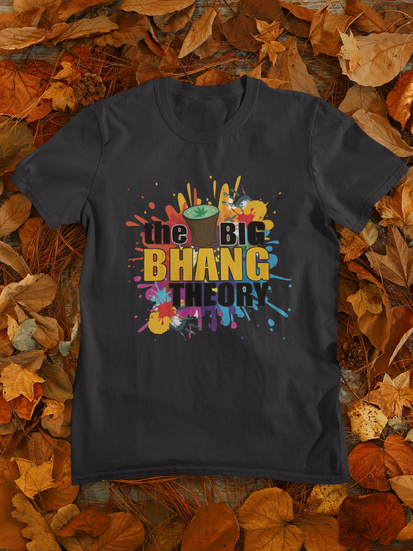 The Big Bhang Theory Holi Women Half Sleeves T-shirt- FunkyTeesClub