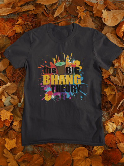 The Big Bhang Theory Holi Women Half Sleeves T-shirt- FunkyTeesClub