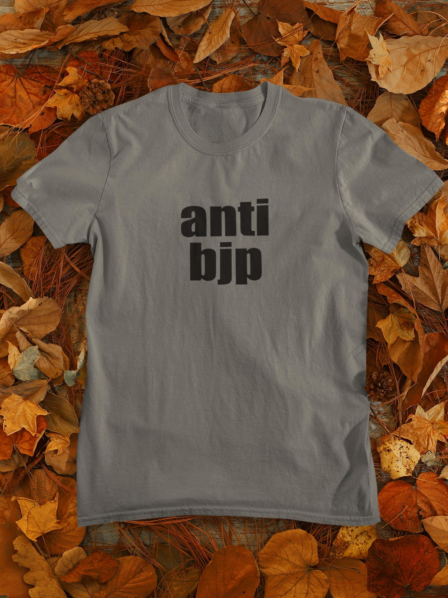 Anti Bjp Anti Government Mens Half Sleeves T-shirt- FunkyTeesClub