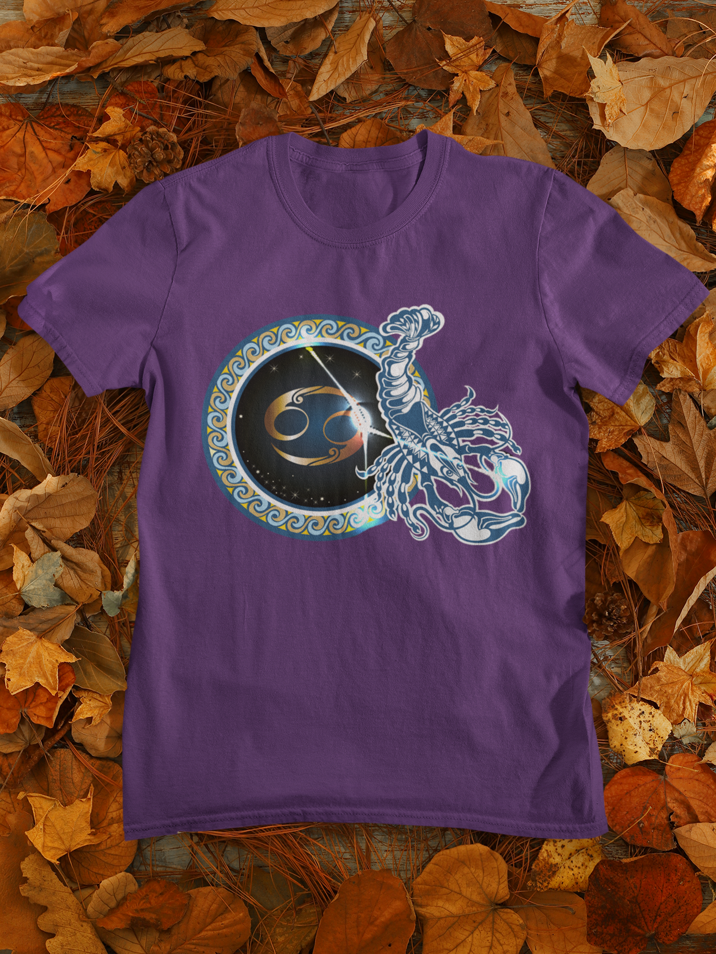 Cancer Zodiac Sign Women Half Sleeves T-shirt- FunkyTeesClub