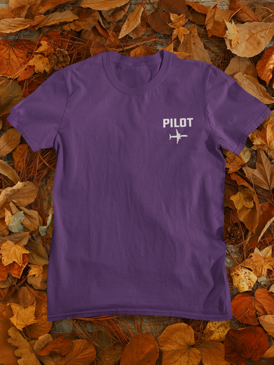 Pilot Pocket Design Pilot Mens Half Sleeves T-shirt- FunkyTeesClub