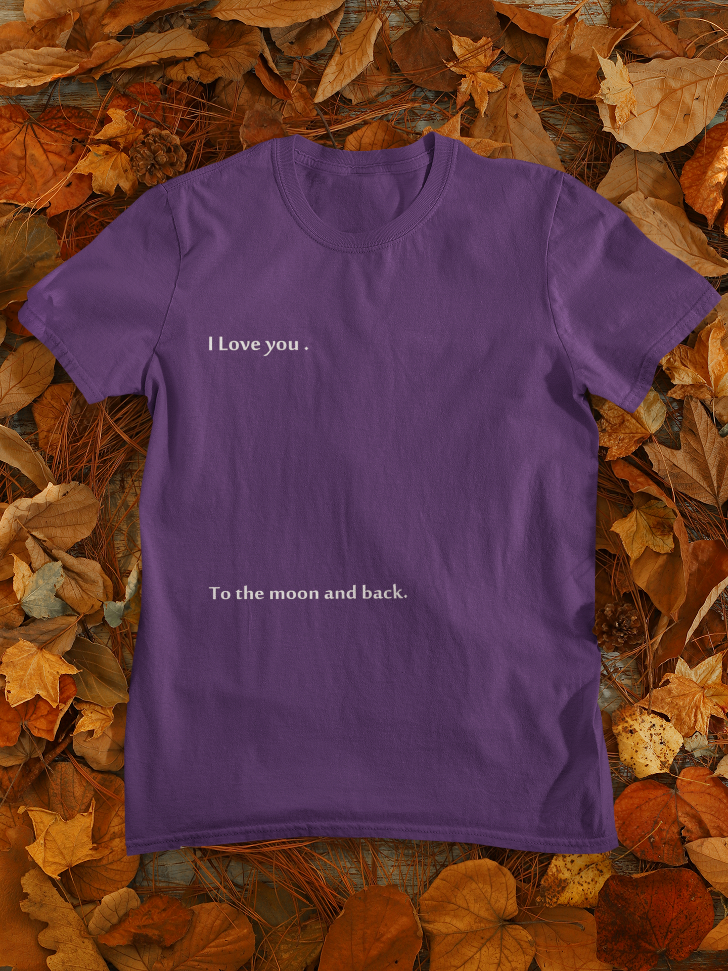 I Love You To The Moon And Back Mens Half Sleeves T-shirt- FunkyTeesClub