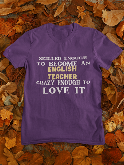 Skilled Enough To Become An English Teacher Women Half Sleeves T-shirt- FunkyTeesClub