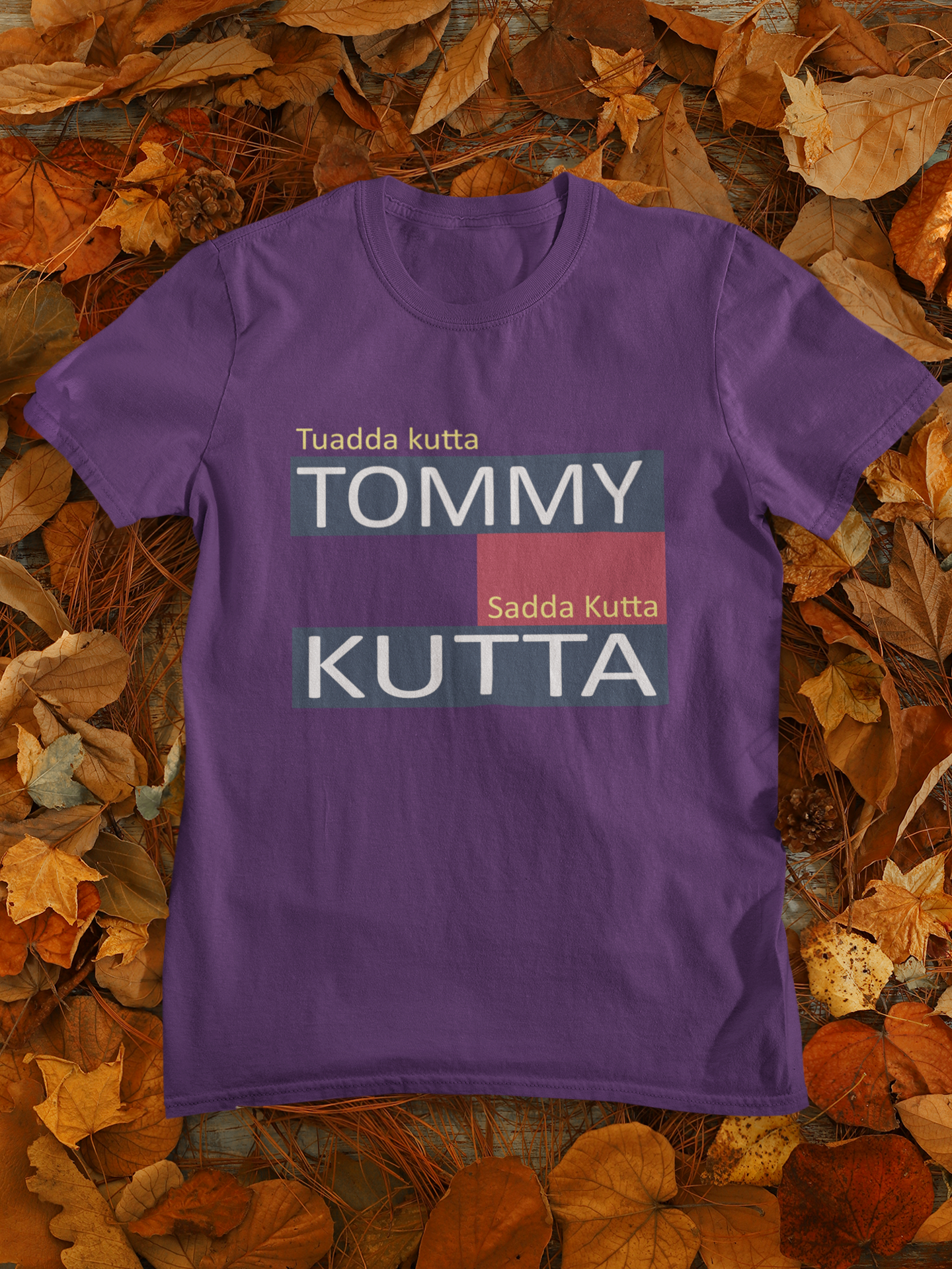 Tommy Kutta Desi Mens Half Sleeves T-shirt- FunkyTeesClub