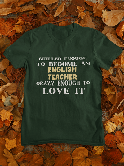 Skilled Enough To Become An English Teacher Women Half Sleeves T-shirt- FunkyTeesClub