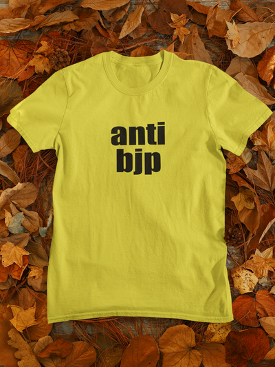 Anti Bjp Anti Government Women Half Sleeves T-shirt- FunkyTeesClub