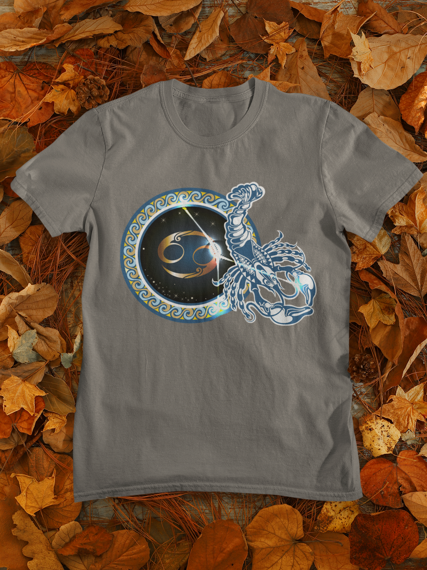 Cancer Zodiac Sign Women Half Sleeves T-shirt- FunkyTeesClub