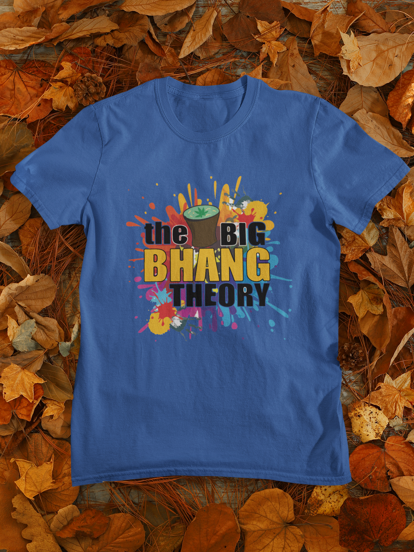 The Big Bhang Theory Holi Women Half Sleeves T-shirt- FunkyTeesClub