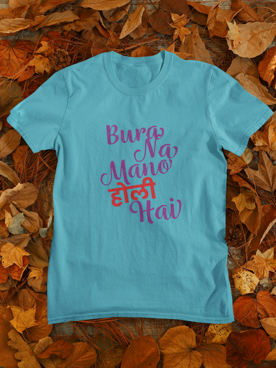 Bura Na Mano Holi Hai Women Half Sleeves T-shirt- FunkyTeesClub