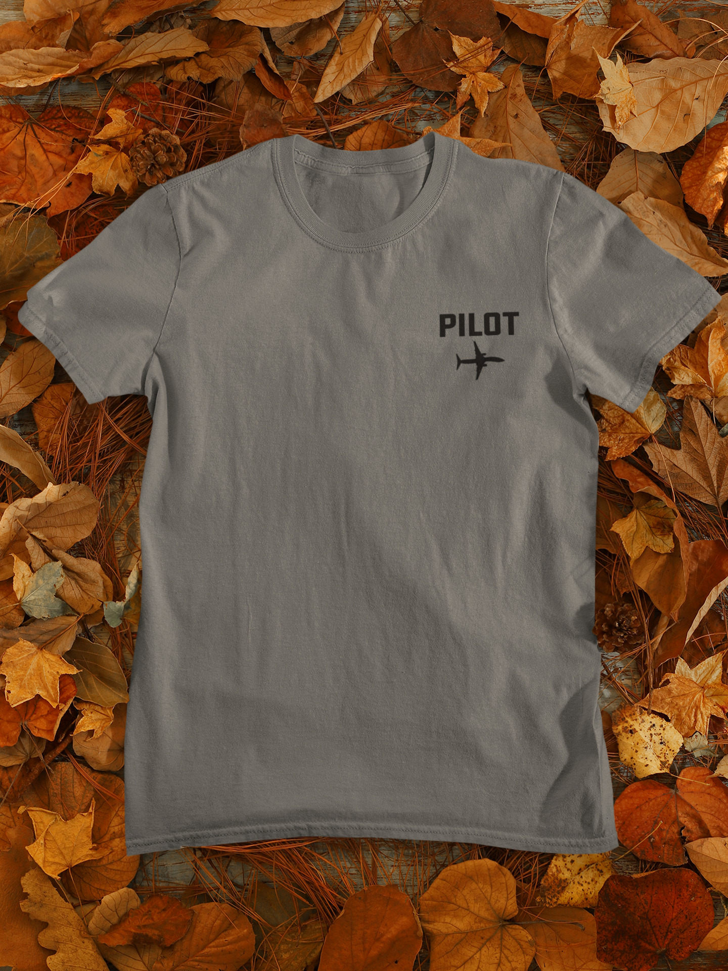 Pilot Pocket Design Pilot Mens Half Sleeves T-shirt- FunkyTeesClub