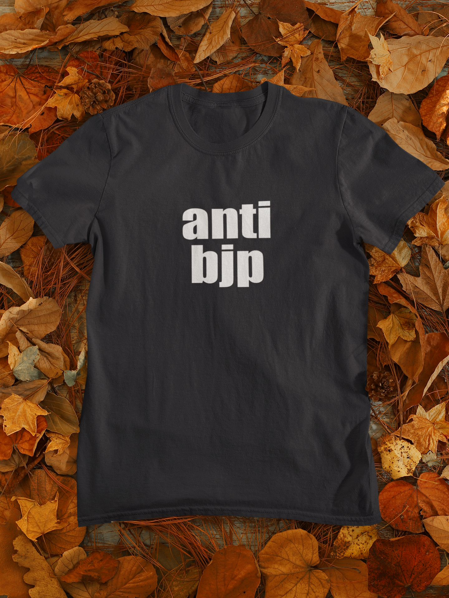 Anti Bjp Anti Government Mens Half Sleeves T-shirt- FunkyTeesClub