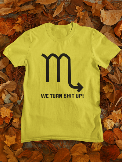 Scorpio Zodiac Sign Mens Half Sleeves T-shirt- FunkyTeesClub