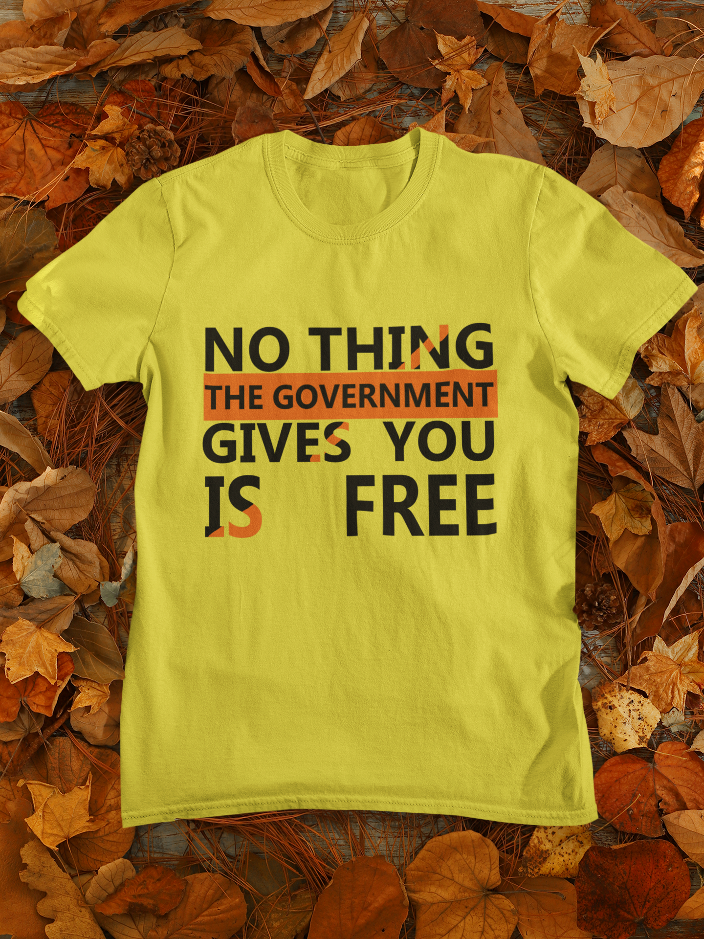Nothing The Government Gives You Is Free Anti Government Women Half Sleeves T-shirt- FunkyTeesClub