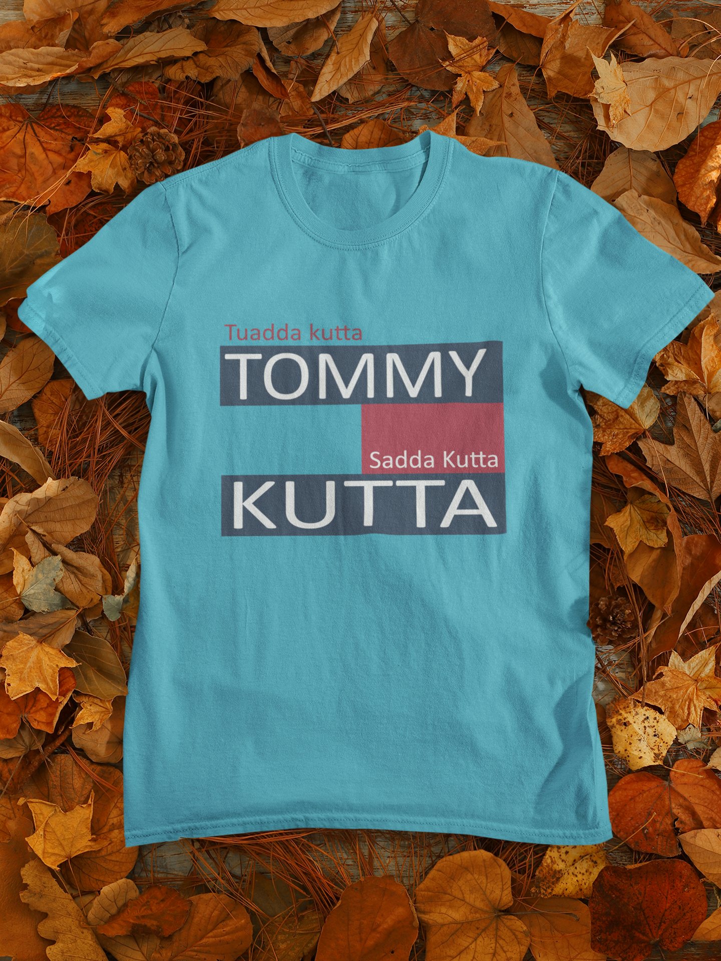 Tommy Kutta Desi Mens Half Sleeves T-shirt- FunkyTeesClub