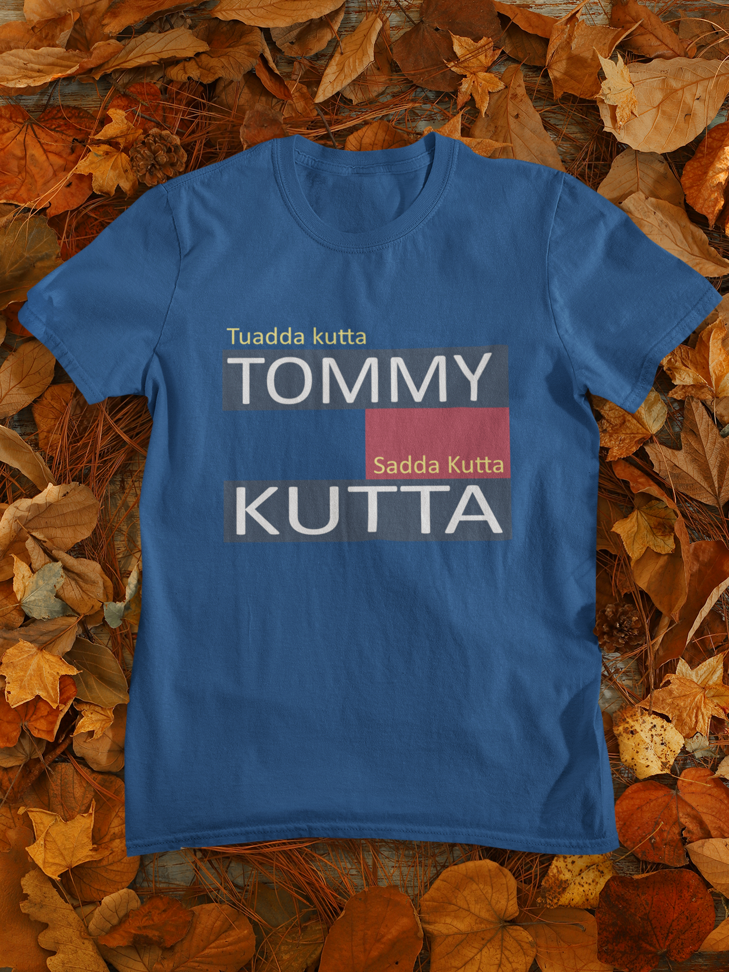 Tommy Kutta Desi Mens Half Sleeves T-shirt- FunkyTeesClub