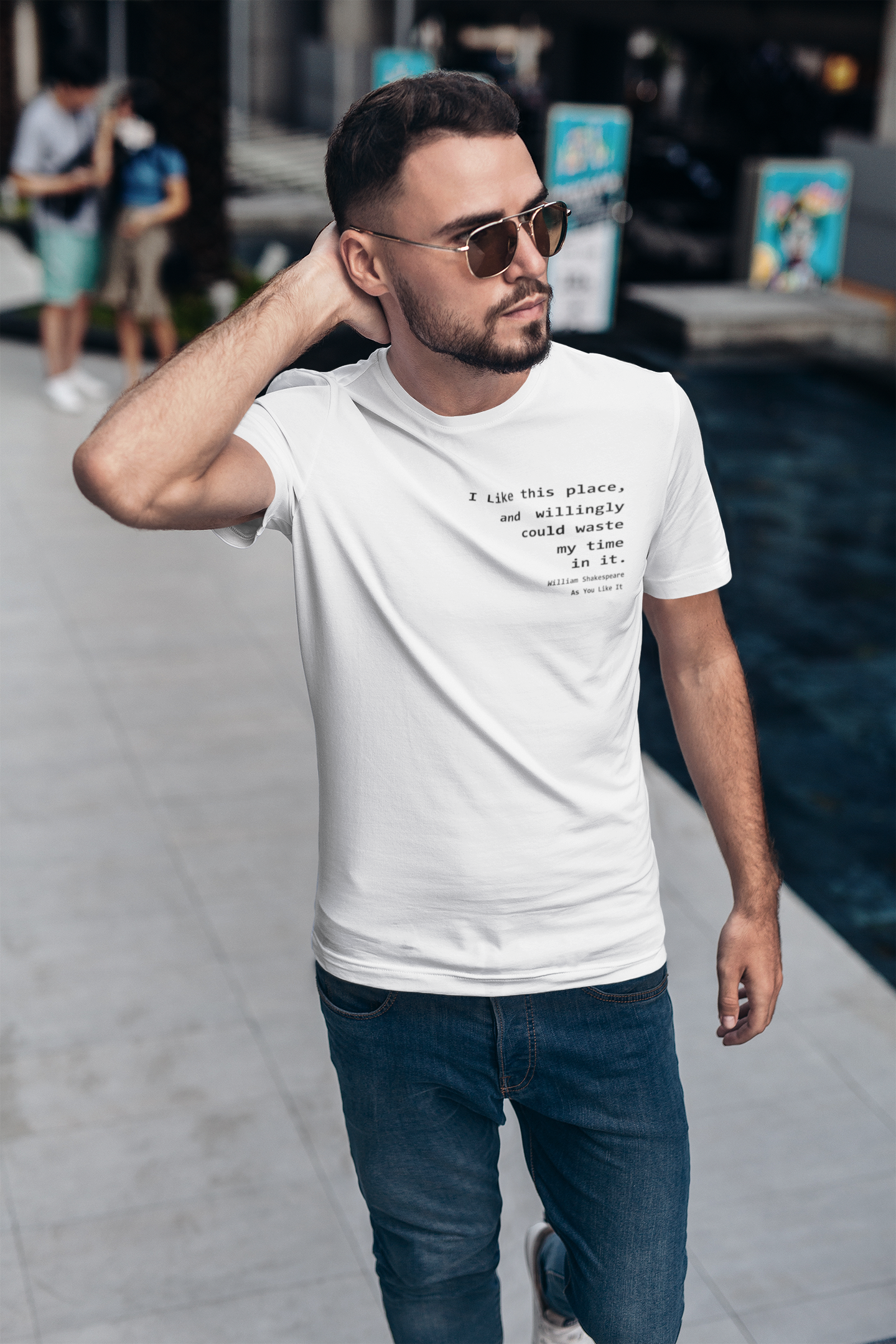 I Like This Place Quotes Mens Half Sleeves T-shirt- FunkyTeesClub