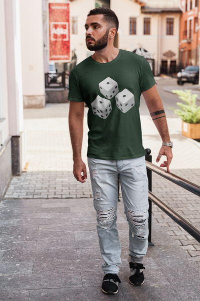 Dice Mens Half Sleeves T-shirt- FunkyTeesClub