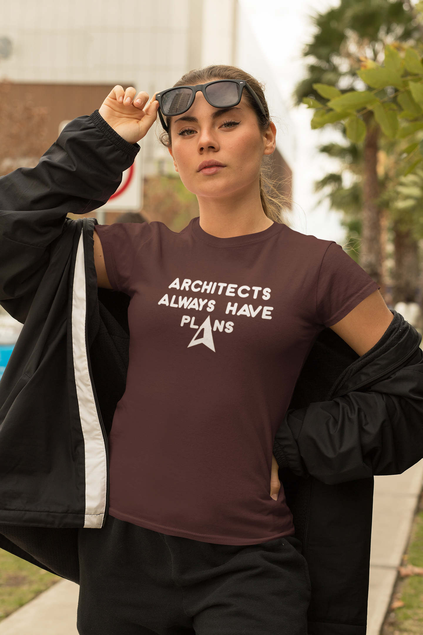 Architecture Always Have Plans Architect Profession Women Half Sleeves T-shirt- FunkyTeesClub