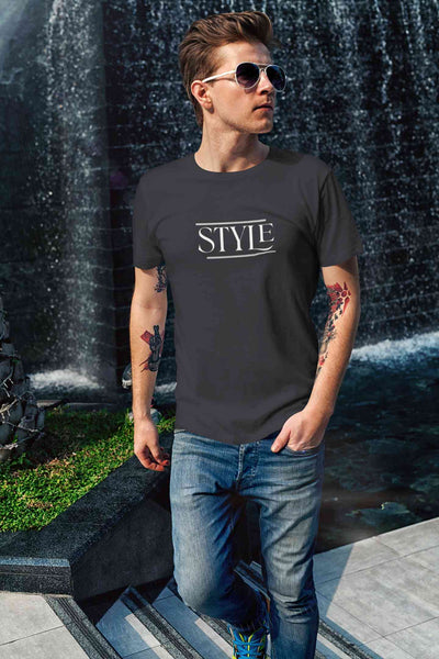 Style Typography Mens Half Sleeves T-shirt- FunkyTeesClub