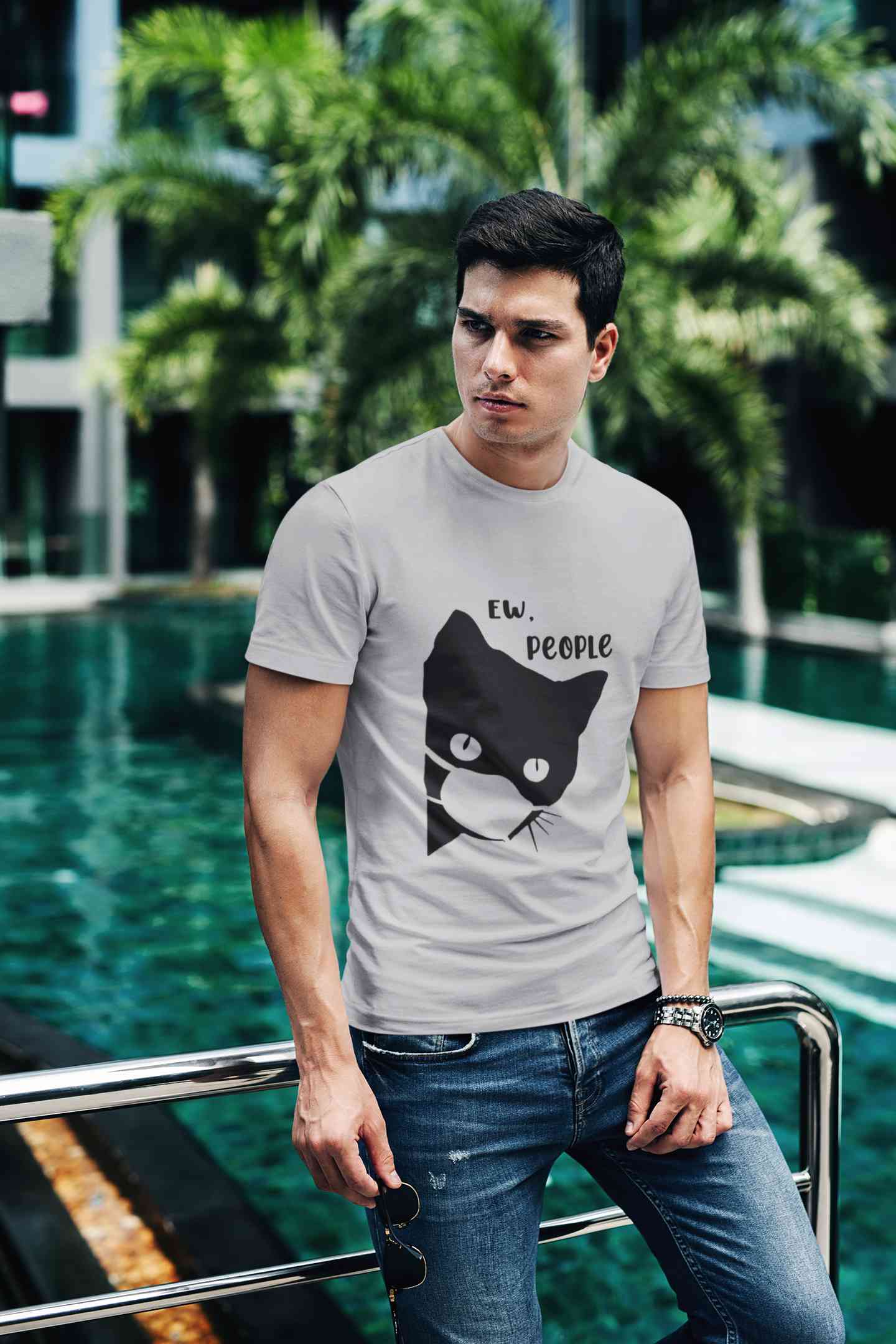 Ew People Mens Half Sleeves T-shirt- FunkyTeesClub