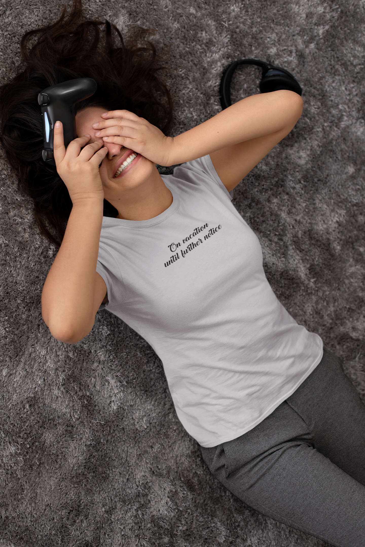 On Vacation Until Further Notice Quotes Women Half Sleeves T-shirt- FunkyTeesClub