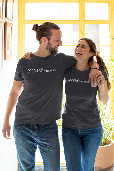 No Tears Couple Half Sleeves T-Shirts -FunkyTeesClub
